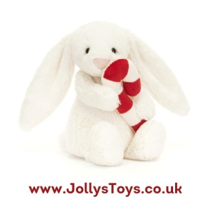 Jellycat Bashful Bunny with Candy Cane